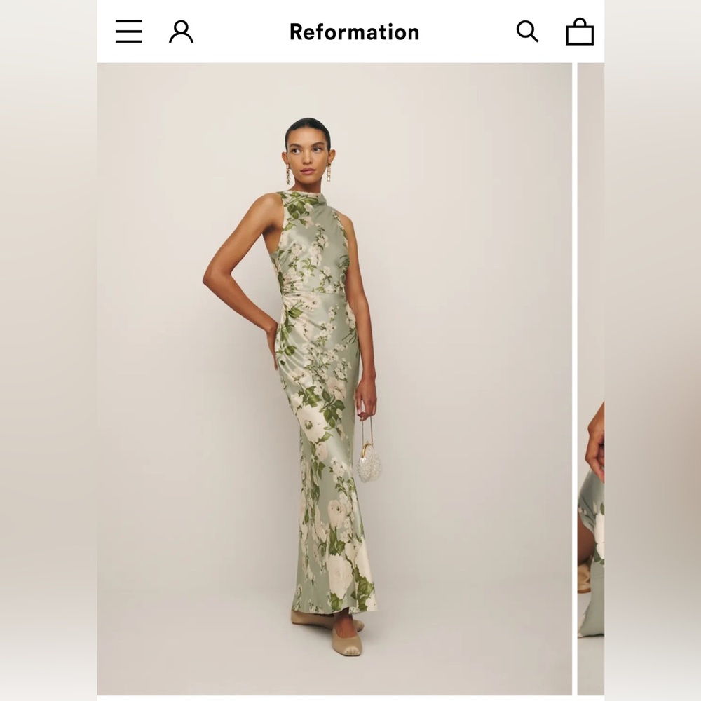 Anaiis Silk Dress (Tarragon)